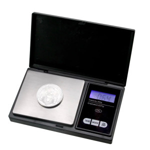 Balança de precisão 1/100 g para moedas