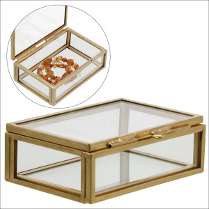 Caixa  de vidro rectangular
