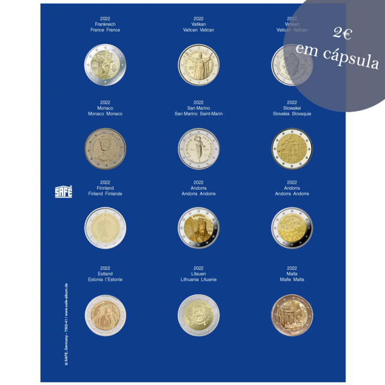 Folha TOPset para 2€ em cápsula (2022) Nr. 7302-41