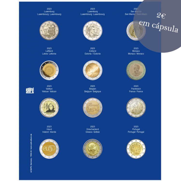 Folha TOPset para 2€ em cápsula (2023) Nr. 7302-43
