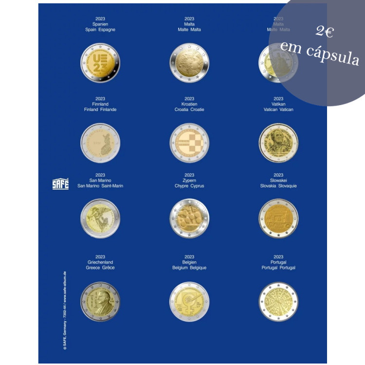 Folha TOPset para 2€ em cápsula (2023) Nr. 7302-44