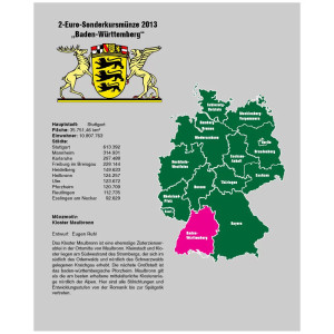 Folha TOPset 2€ Alemanha - Baden Württemberg (7821-8)