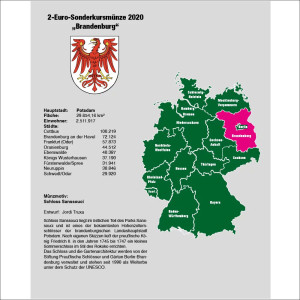Folha TOPset 2€ Alemanha - Brandenburg  (7821-15)