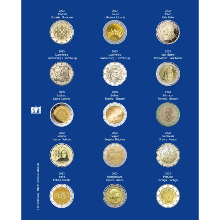 Folha TOPset para 2 Euro (2023) NR. 7822-34