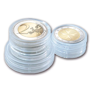 25x Cápsulas para moedas (Ø 14 mm a 35 mm)