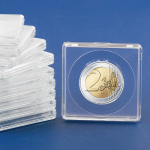 Cápsulas quadradas para moedas - Pack de 10