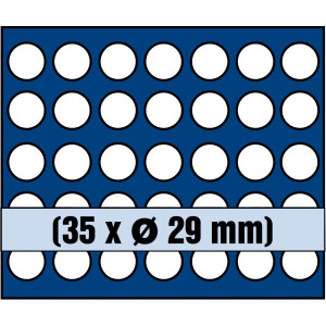 Tabuleiro para moedas com diâmetro 29 mm ( 2,5€)